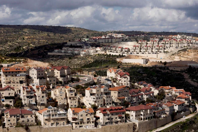 A general view shows the West Bank Jewish settlement of Efrat on March 10, 2022. (AP)