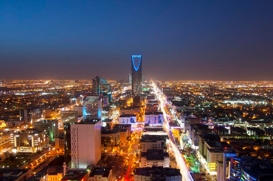 The skyline of Riyadh, Saudi Arabia. (Getty)