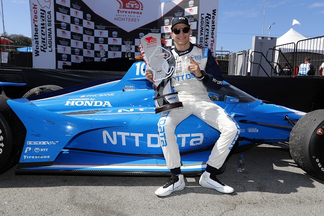 Spanish car racer Alex Palou ranked first in the 2022 NTT INDYCAR SERIES at Weather Tech Raceway Laguna Seca.