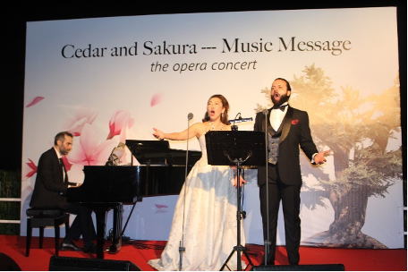 Japanese Soprano Fujiko Hirai at the “Cedar and Sakura – Music Message” event organized by the Embassy of Japan in Lebanon and Lexus BUMC. (Supplied)