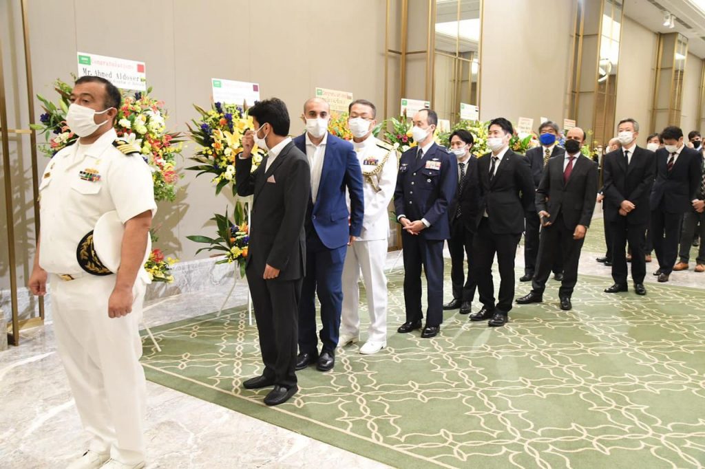 The event, held at the Okura Hotel in Tokyo, was attended by around 300 dignitaries. (ANJP)