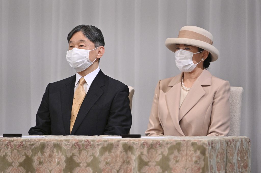 Japanese emperor and empress attend cultural event. (AFP)