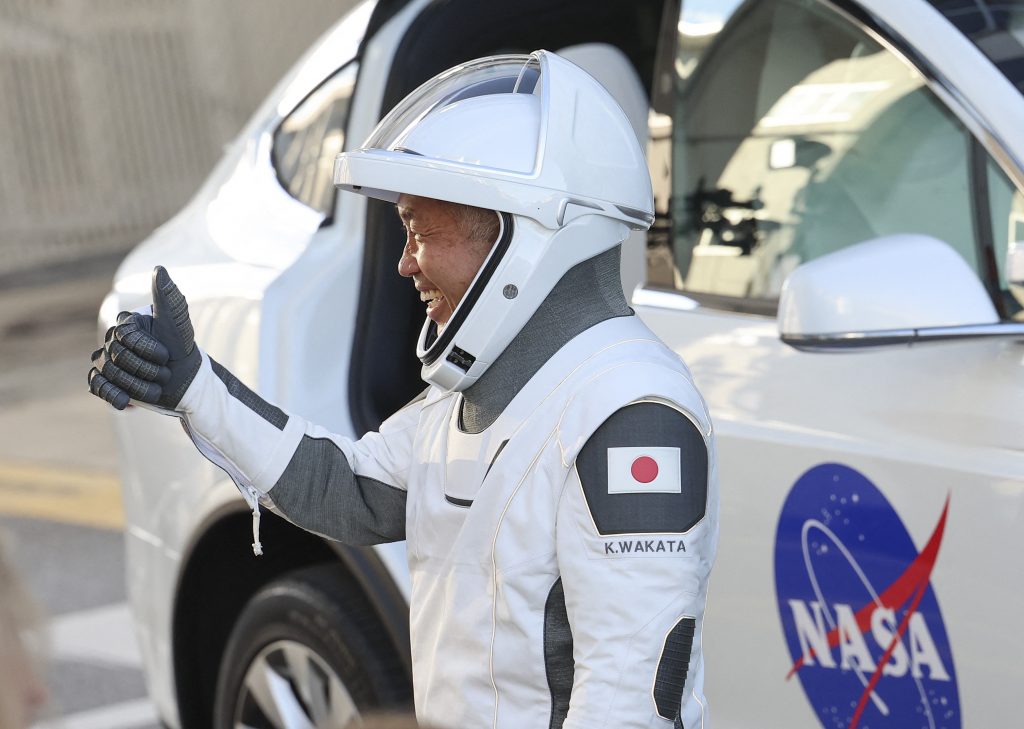 Wakata, who is making his fifth space flight, the most for a Japanese astronaut, will be staying at the ISS for about six months. (AFP)