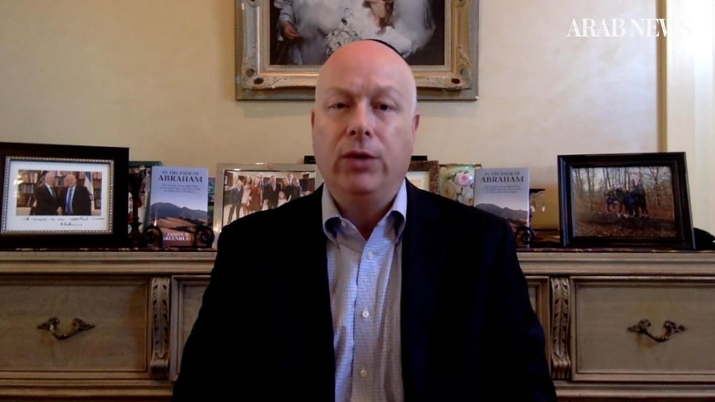 Jason Greenblatt, who served in the Trump administration, played a key role in the signing of the Abraham Accords. Elections in Israel offer the Palestinian leadership an opportunity to ‘get their house in order,’ he told ‘Frankly Speaking.’ (AN Photo)