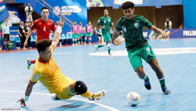 Saudi Arabia futsal team loses to Vietnam.(SAFF)