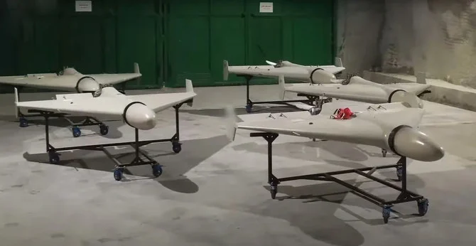 Ukraine has reported a spate of Russian attacks in recent weeks using Iranian-made Shahed-136 drones. (Twitter photo)