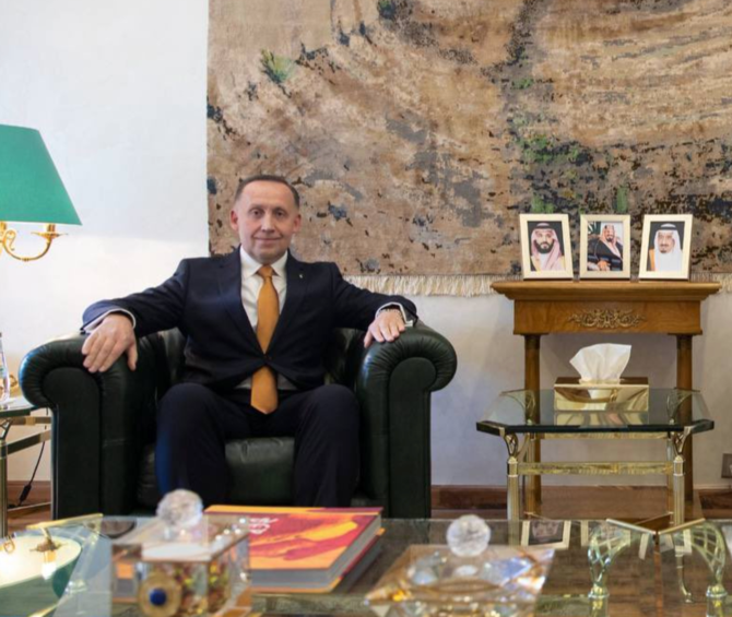 Ukraine’s ambassador to Saudi Arabia Anatolii Petrenko. (SPA)
