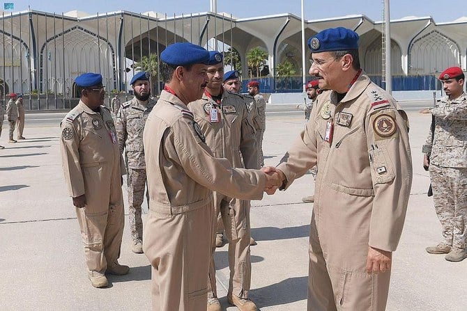 Commander of Royal Saudi Air Force General Prince Turki bin Bandar bin Abdulazi saw off the Royal Saudi Air Force as they left for the UAE from the King Abdulaziz Airbase. (SPA)