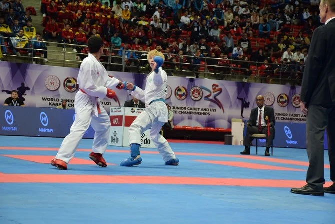 The Saudi karate team ended its participation at the 12th World Junior and U21 Karate Championships in Konya, Turkiye with three gold medals and two silver medals. (Supplied)