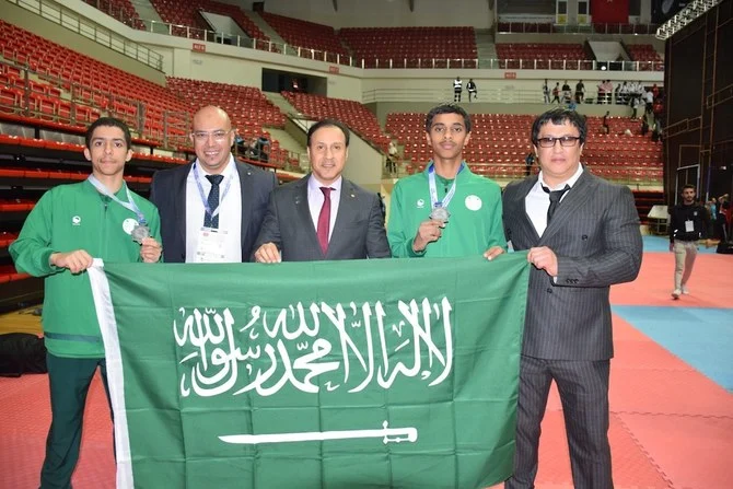 The Saudi karate team ended its participation at the 12th World Junior and U21 Karate Championships in Konya, Turkiye with three gold medals and two silver medals. (Supplied)