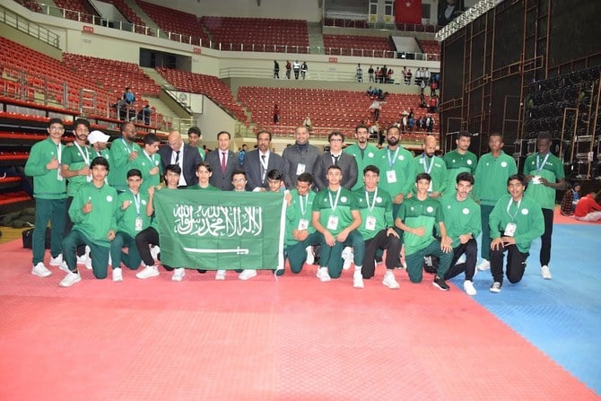 The Saudi karate team ended its participation at the 12th World Junior and U21 Karate Championships in Konya, Turkiye with three gold medals and two silver medals. (Supplied)