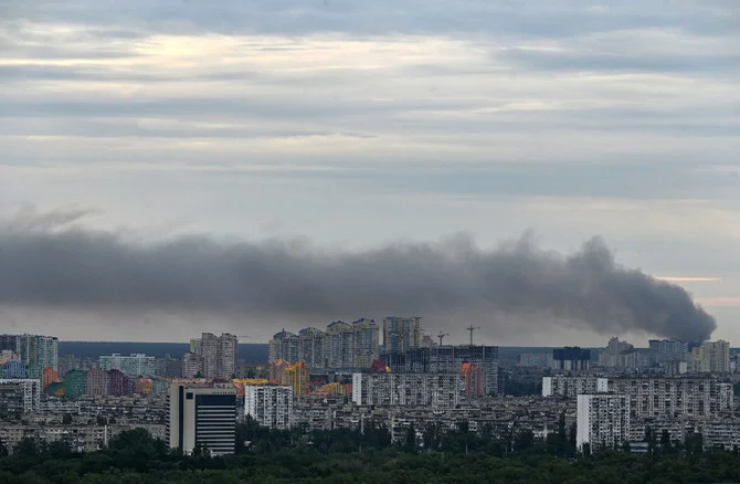 Monday’s attack on the Ukrainian capital comes after Russia pulled out of a landmark agreement that allowed vital grain shipments via a maritime safety corridor. (File/AFP)