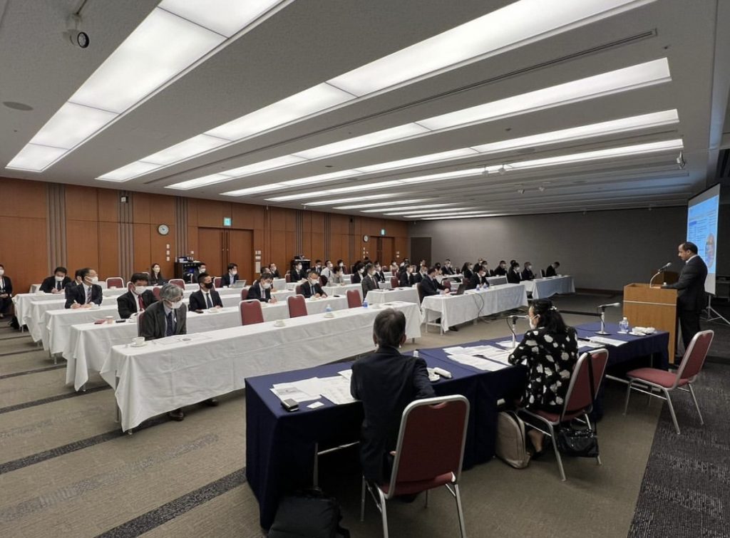 UAE ambassador to Japan Shihab Ahmed Al-Faheem at the Japan Center for Economics and Society (KKC). (Instagram/@uaeembtokyo)