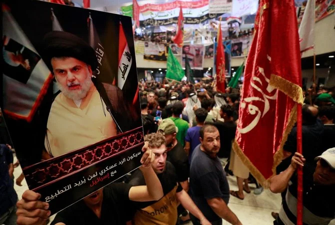 Iraq’s Sadrist camp refuses to take part in next government. (File/AFP)