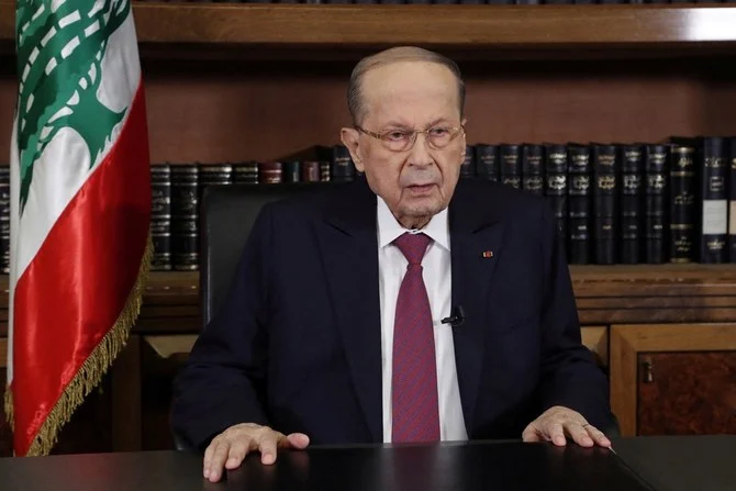 President Michel Aoun. (Reuters)