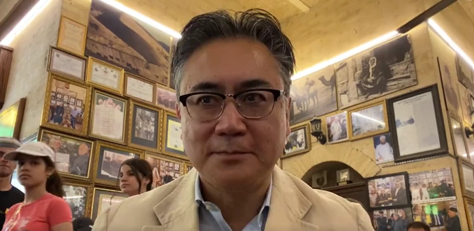 The ambassador’s new post in Baghdad is something he had always wanted, according to his video, and he added that he had many Iraqi friends. (Screengrab)