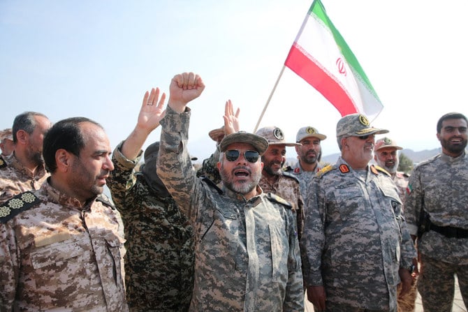 Iranian troops take part in a military drill along the borders of Armenia and Azerbaijan. (SEPAH News/AFP)