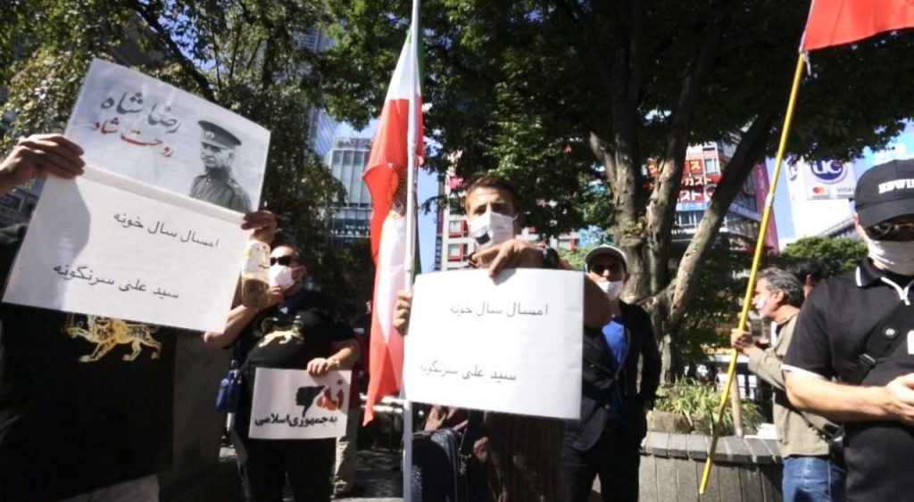 In the crowded and popular Shibuya Scramble Square Central Tokyo, close to a 100 Iranians and activists from different organizations gathered to show their support and demanded freedom for all women in Iran. (ANJ)