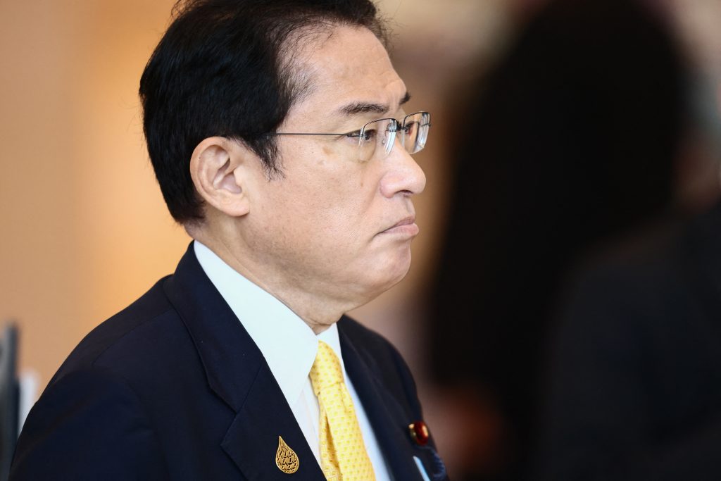 Kishida suggests replacement of affairs minister. (AFP)