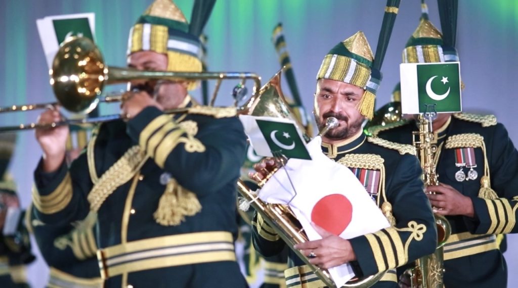 Japan’s Self-Defense Forces held their largest ever musical event on Friday to celebrate ties of international cooperation and development. (ANJ/ Pierre Boutier)