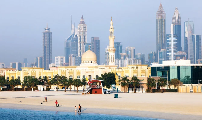 The UK traded £13.6bn worth of goods and services with the UAE in the year leading up to the first quarter of 2022, accounting for 1% of the UK’s total trade. (AFP)
