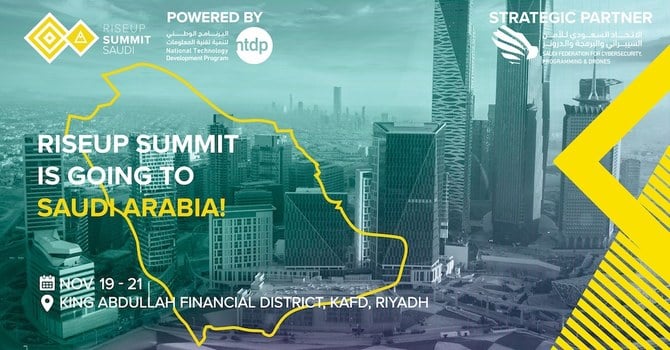The first RiseUp Saudi Arabia, an annual entrepreneurship summit, kicked off at King Abdullah Financial District in Riyadh on Saturday. (RiseUp Saudi Arabia)