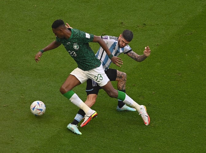  Saudi Arabia stunned Lionel Messi’s Argentina on Tuesday, beating the two-time winners 2-1 in one of the biggest upsets in World Cup history. (AN Photo/Basheer Saleh)