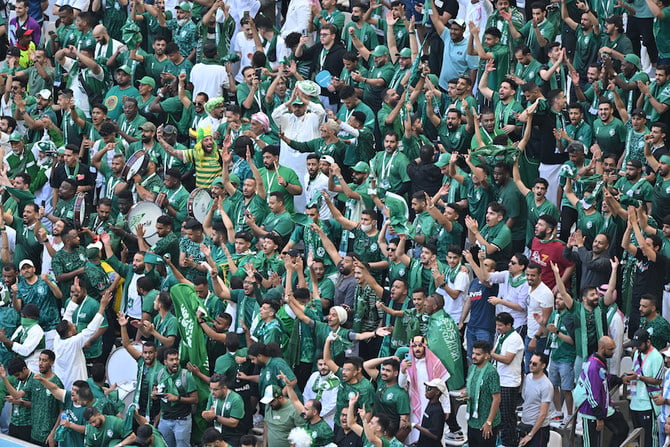 Saudi Arabia stunned Lionel Messi’s Argentina on Tuesday, beating the two-time winners 2-1 in one of the biggest upsets in World Cup history. (AN Photo/Basheer Saleh)