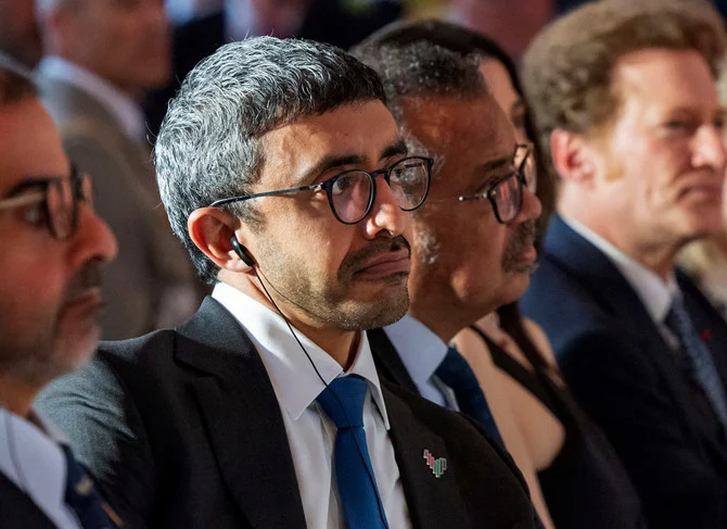 UAE Foreign Minister Abdullah bin Zayed Al-Nahyan highlighted importance of establishing constructive cooperation with Iran to establish security and stability in the region. (File/AFP)