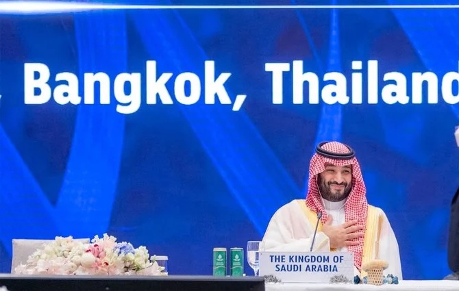 Saudi Arabia’s Crown Prince Mohammed bin Salman is leading delegates from the Kingdom to attend the annual gathering of the 21-member APEC. (Twitter: @spagov)