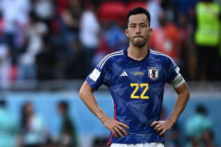Japan's defender Maya Yoshida looks on during the Qatar 2022 World Cup Group E football match against Costa Rica. (AFP)