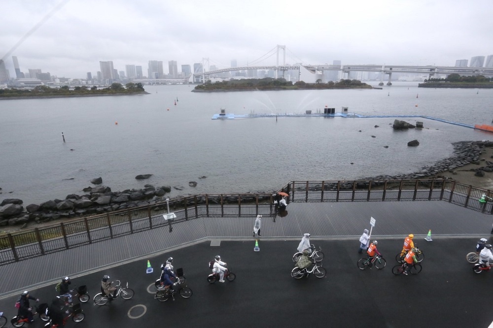 More than 2,000 cyclists took part in the Tokyo Grand Cycle race on Wednesday. (ANJ/ Pierre Boutier)
