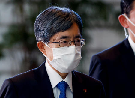 Japan's Minister for Internal Affairs and Communications Minoru Terada arrives at Prime Minister Fumio Kishida's official residence in Tokyo, Japan August 10, 2022. (Reuters/file)