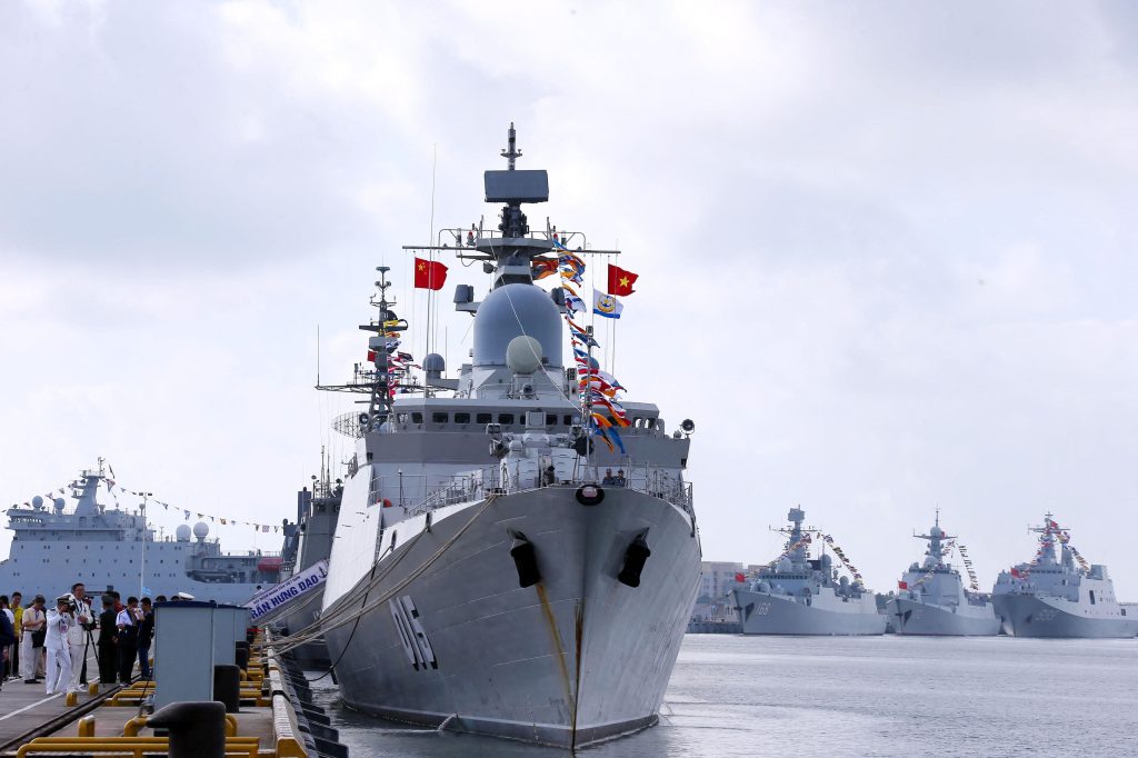 Chinese government ships in Japanese waters. (AFP)