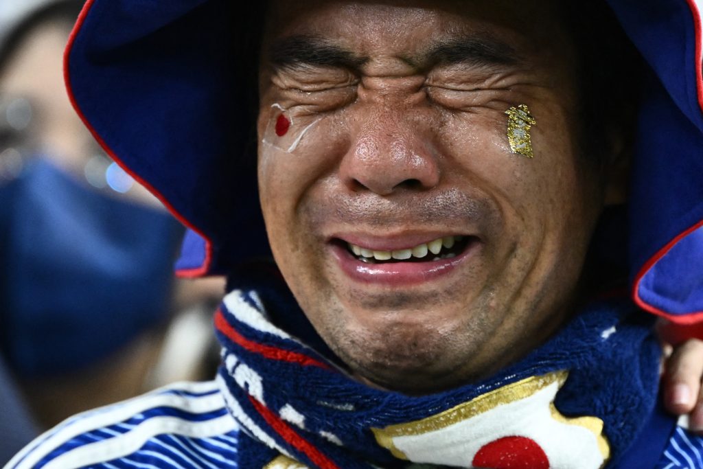 Fans of both sides chanted throughout the match, and Japanese supporters shouted 