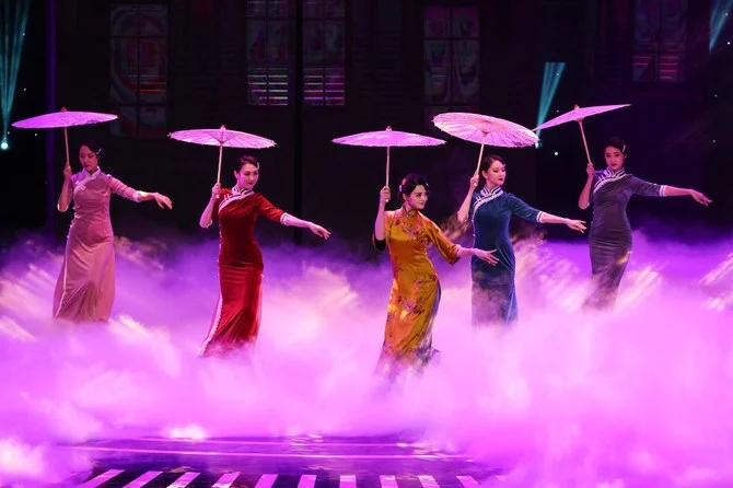 This photo taken on December 28, 2021 shows dancers performing during the 34th China Golden Rooster Nominee Awards ceremony in Xiamen in China's eastern Fujian province. (FILE/AFP)