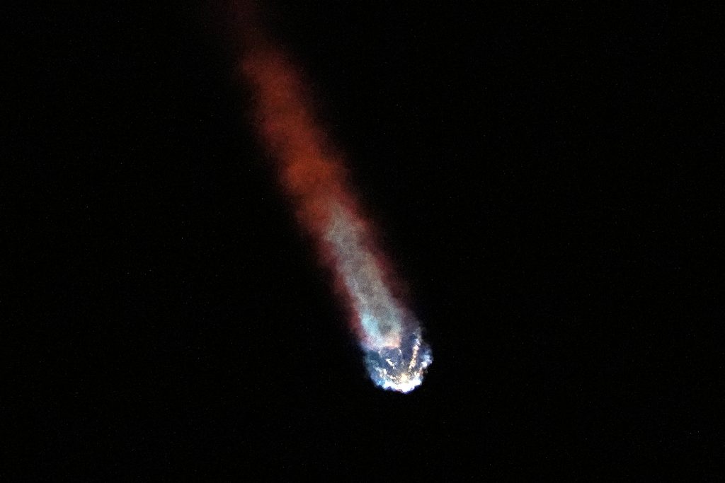 A SpaceX Falcon 9 rocket, with a payload including two lunar rovers from Japan and the United Arab Emirates, lifts off from Launch Complex 40 at the Cape Canaveral Space Force Station in Cape Canaveral, Fla., Dec. 11, 2022. (File photo/AP)