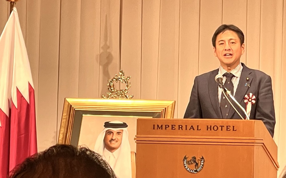 Qatar Ambassador to Japan Hassan Al-Emadi hosted a reception in Tokyo on Thursday to celebrate his country’s National Day. (ANJ)