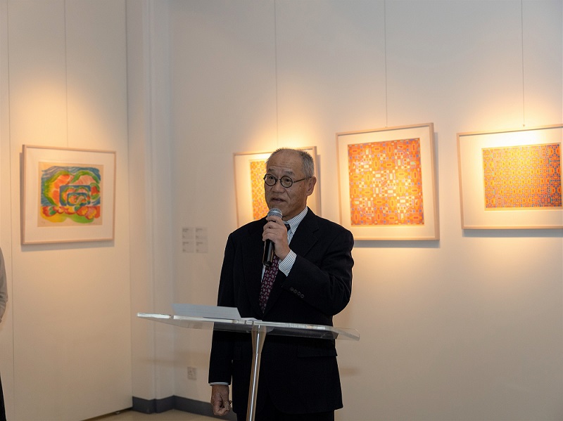 During his speech in the opening ceremony, Ambassador IWAI said: “While Manga and Anime gain huge popularity in the Kingdom, I would like you to enjoy different aspects of Japanese culture through exploring the artworks of contemporary Japanese painters.”