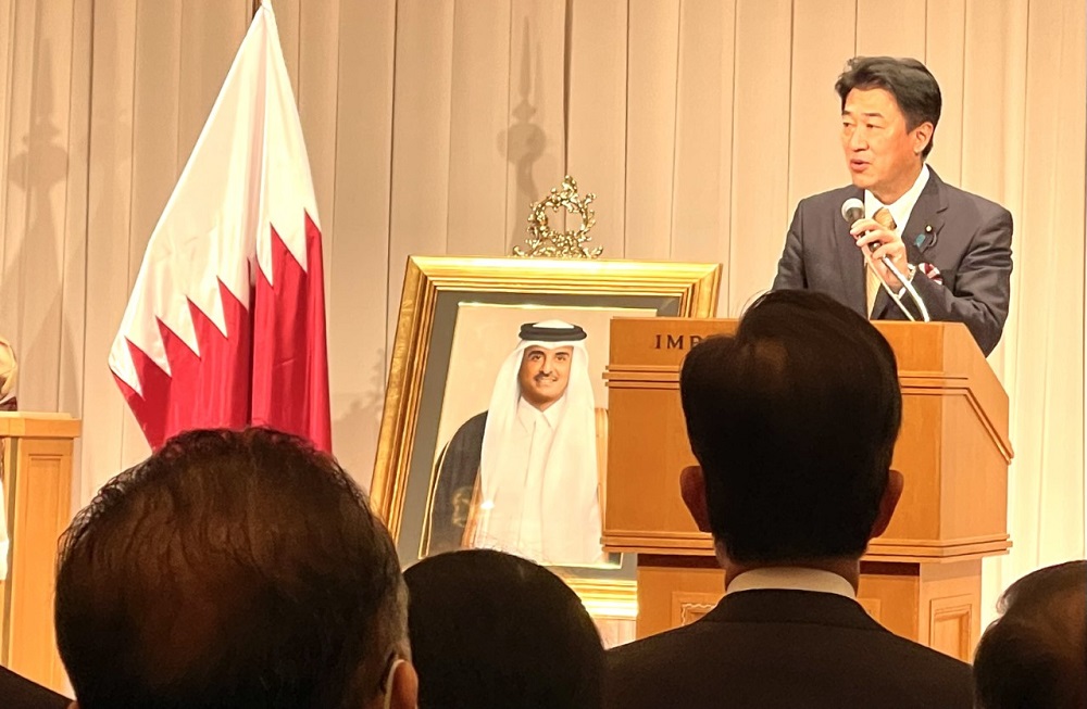 Qatar Ambassador to Japan Hassan Al-Emadi hosted a reception in Tokyo on Thursday to celebrate his country’s National Day. (ANJ)