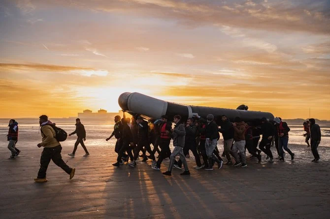 A huge number of people have taken to crossing the English Channel illegally in small boats to reach the UK. (FILE/AFP)