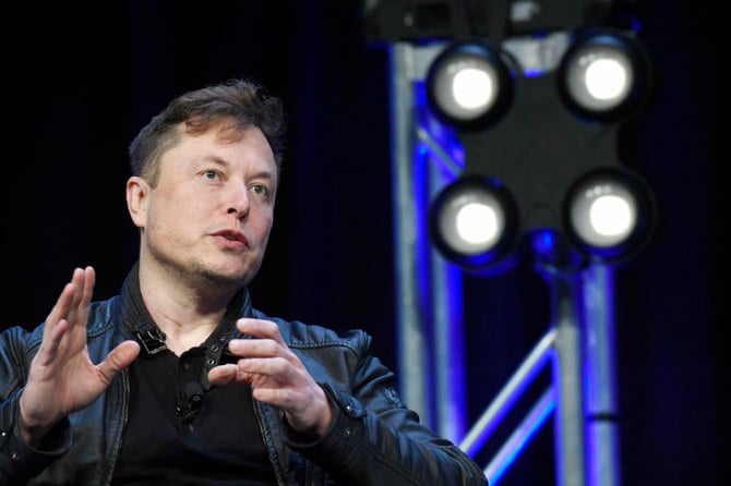 Tesla and SpaceX Chief Executive Officer Elon Musk speaks at the SATELLITE Conference and Exhibition in Washington. (AP)