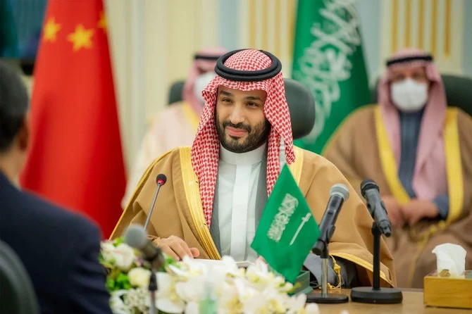 Saudi Crown Prince Mohammed bin Salman received China’s President Xi Jinping in Riyadh. (SPA)