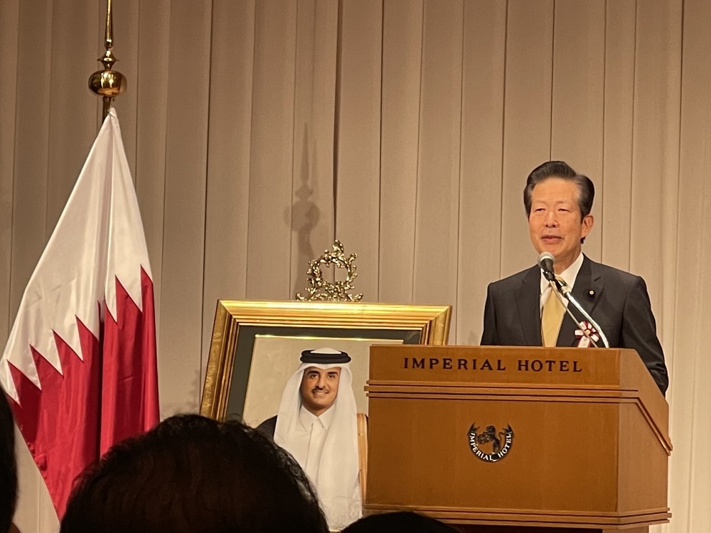 Qatar Ambassador to Japan Hassan Al-Emadi hosted a reception in Tokyo on Thursday to celebrate his country’s National Day. (ANJ)