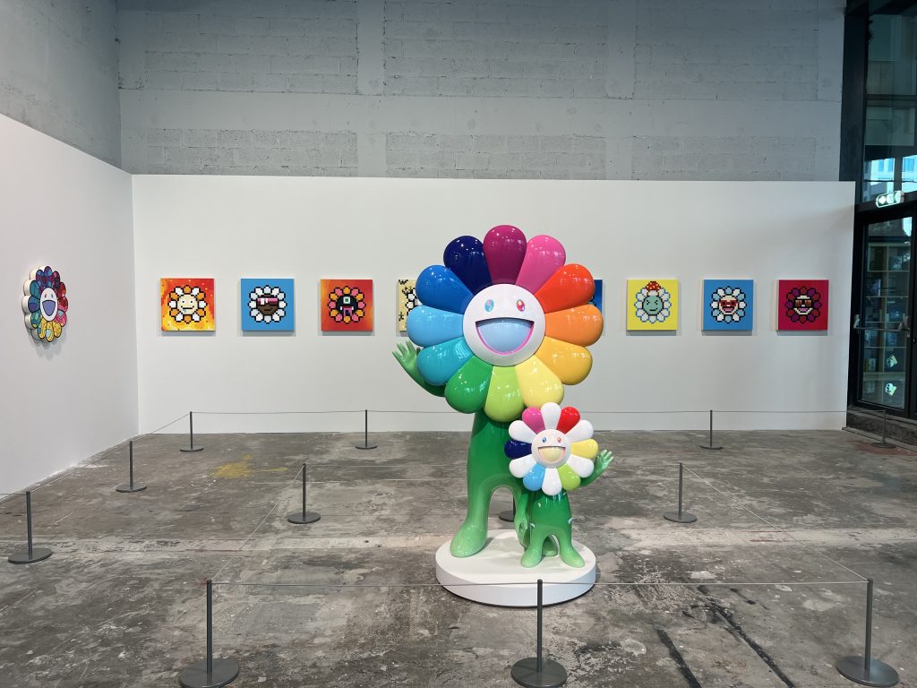 Views of the exhibition at Perrotin Dubai, ICD Brookfield Place, from November 25, 2022 to January 28, 2023. (©2022 Takashi Murakami/Kaikai Kiki Co., Ltd. All Rights Reserved. Courtesy Perrotin Photo: Altamash Urooj)