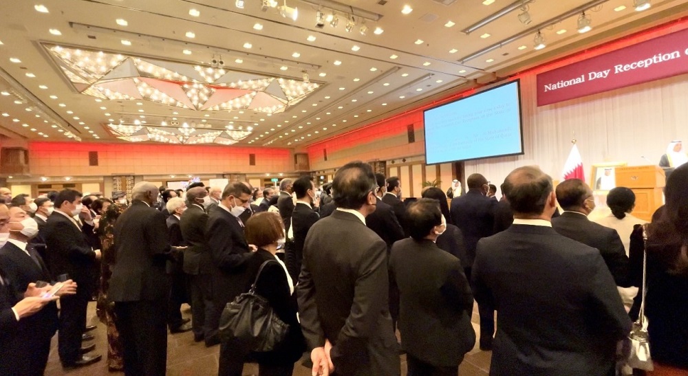 Qatar Ambassador to Japan Hassan Al-Emadi hosted a reception in Tokyo on Thursday to celebrate his country’s National Day. (ANJ)