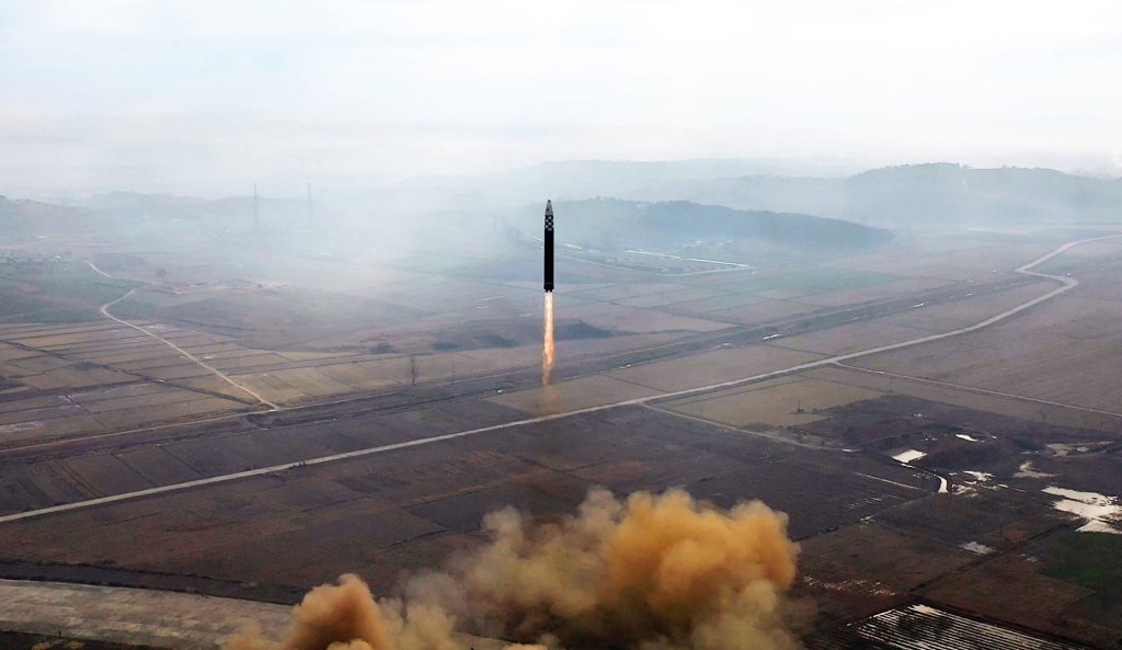 The resolution mentioned the Treaty on the Prohibition of Nuclear Weapons, which fully bans the production and possession of nuclear weapons, for the first time. (AFP)