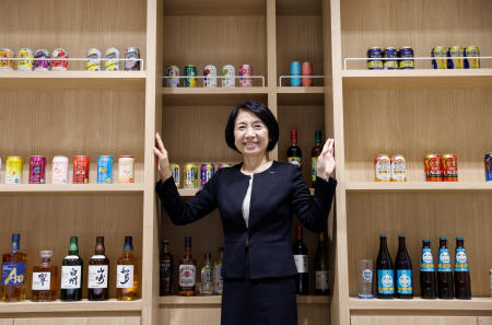 Suntory Beverage & Food Ltd.'s next chief executive Makiko Ono poses for a photograph during an interview with Reuters at the company headquarters in Tokyo, Japan December 15, 2022. (Reuters)