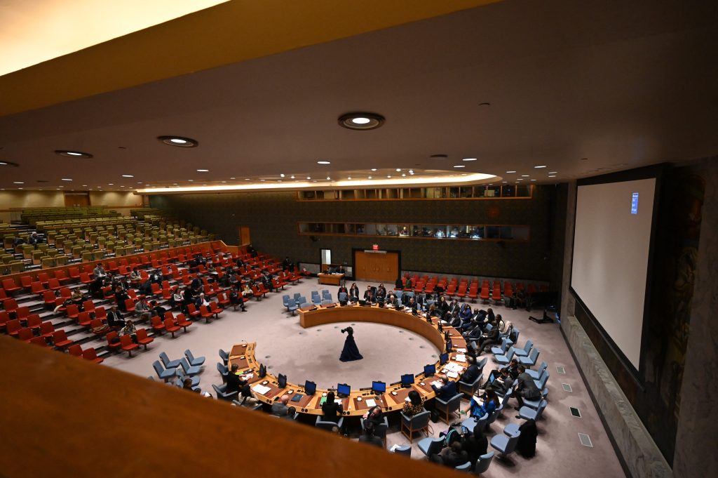 Japan also assumed the monthly rotating presidency of the Security Council. (AFP)