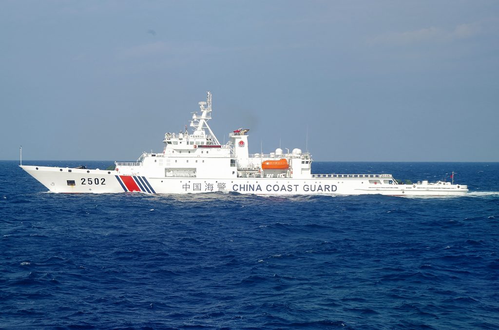 Japan Coast Guard patrol ships secured the safety of the 997-ton Shinsei Maru and warned the Chinese ships to leave the waters. (AFP)